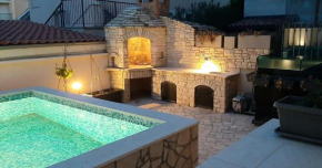 Traumferienwohnung mit privatem Pool & gemütlicher Grillecke am Meer, Kroatien, Istrien, Liznjan bei Medulin - Bester Urlaub an der Adria, für Paare